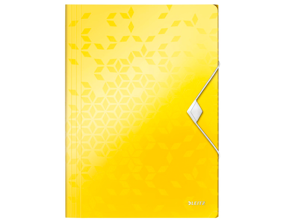 LEITZ - Carpeta wow gomas solapas polipropileno din A4 color amarillo (Ref. 45990116)