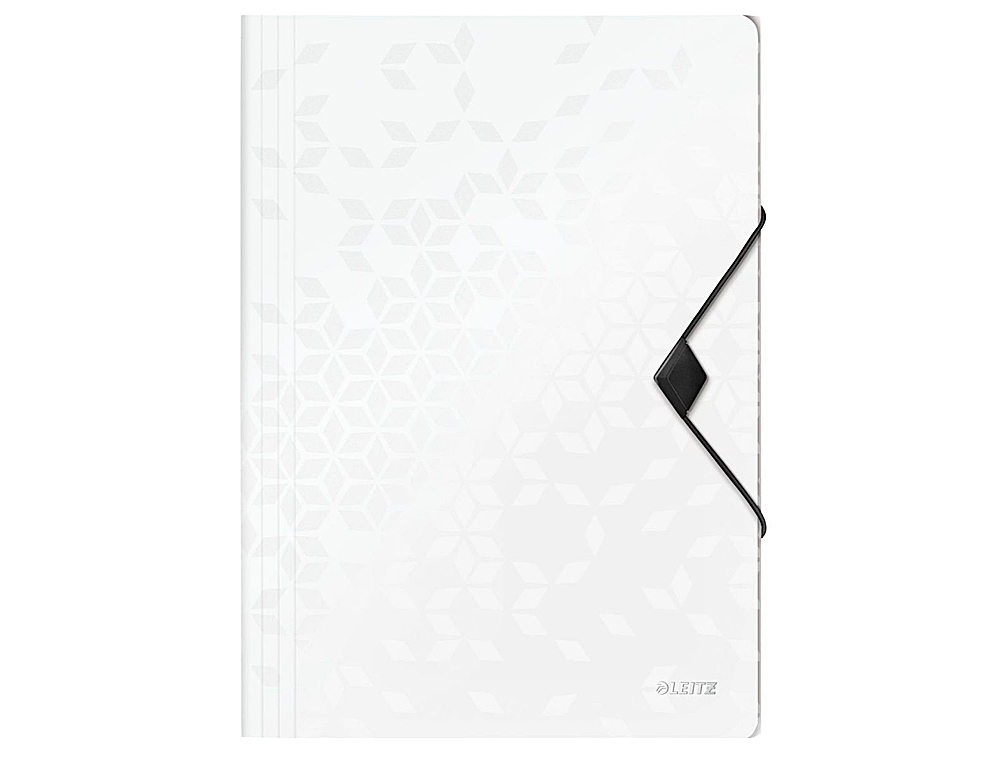 LEITZ - Carpeta wow gomas solapas polipropileno din A4 color blanco (Ref. 45990101)