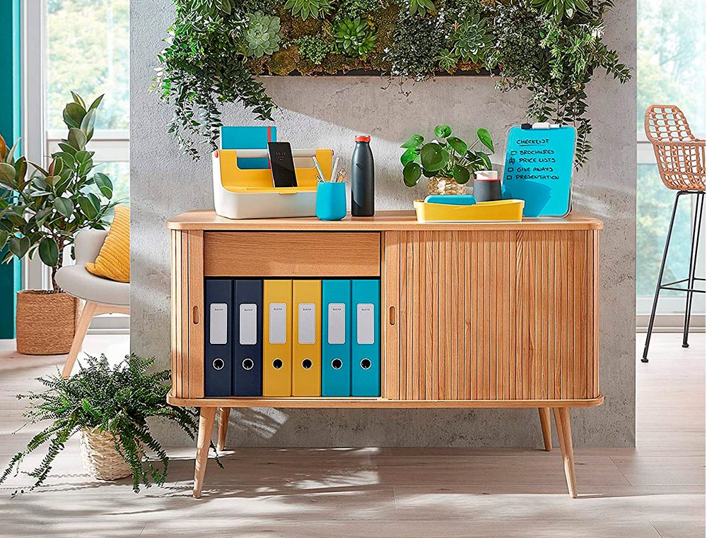 LEITZ - Fichero cajones de sobremesa cosy 2 cajones azul (Ref. 53570061)