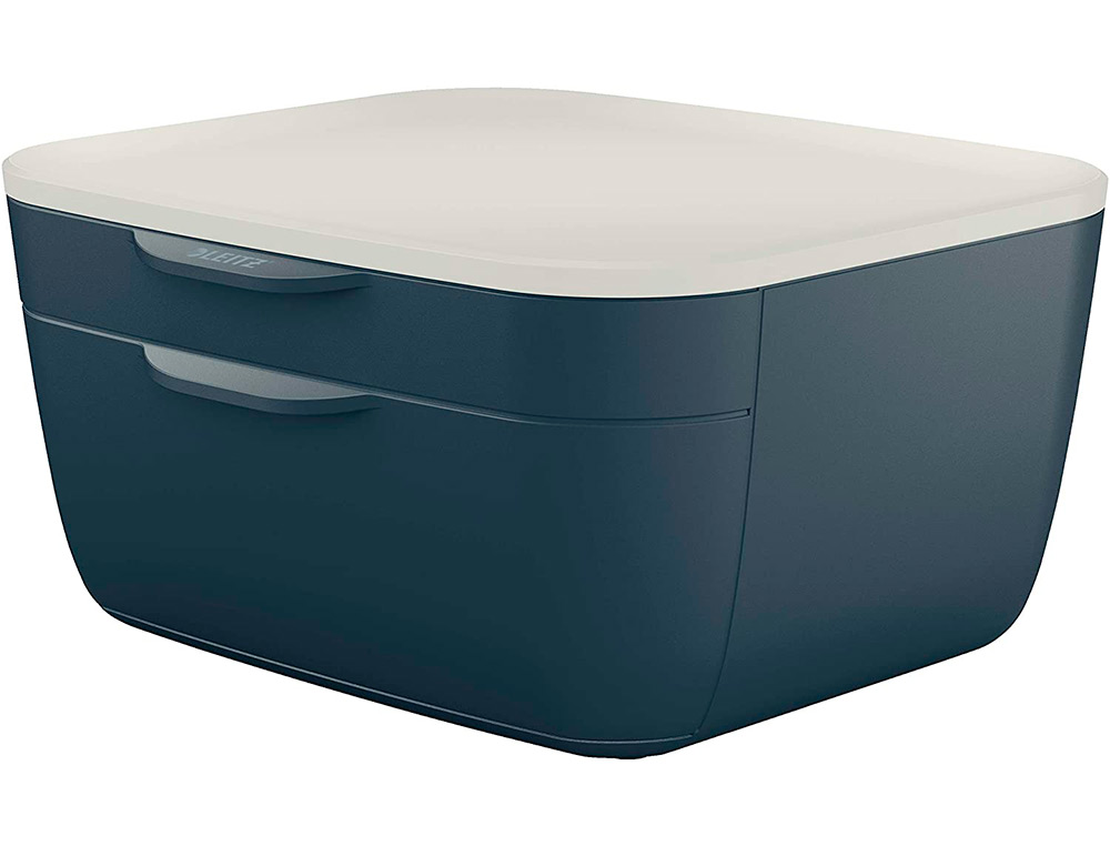 LEITZ - Fichero cajones de sobremesa cosy 2 cajones gris (Ref. 53570089)