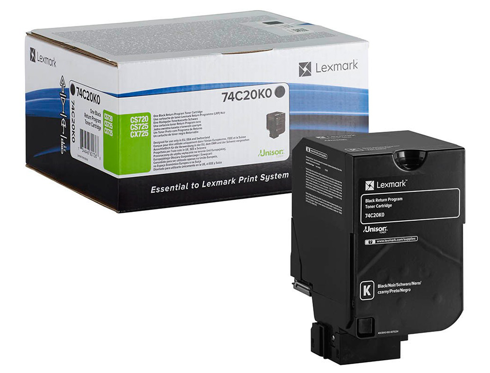 LEXMARK - Toner laser 74c2sk0 / cx725de / cs720de / cs725de negro 7000 paginas (Ref. 74C2SK0)