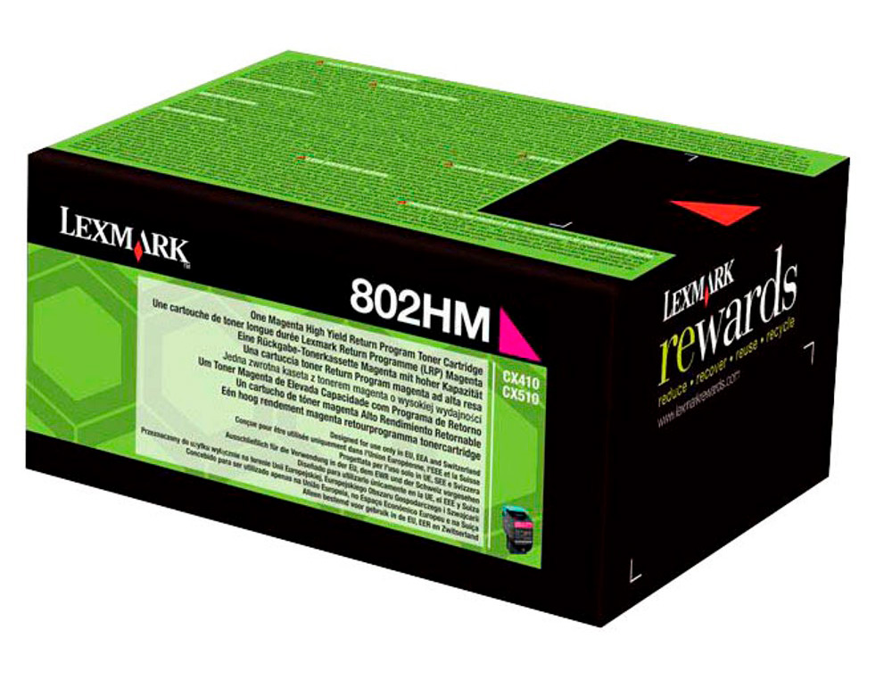 LEXMARK - Toner laser 80c2hme magenta 3000 paginas (Ref. 80C2HME)