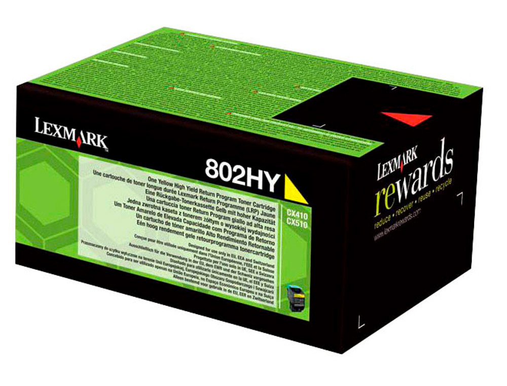 LEXMARK - Toner laser 80c2hye amarillo 3000 paginas (Ref. 80C2HYE)