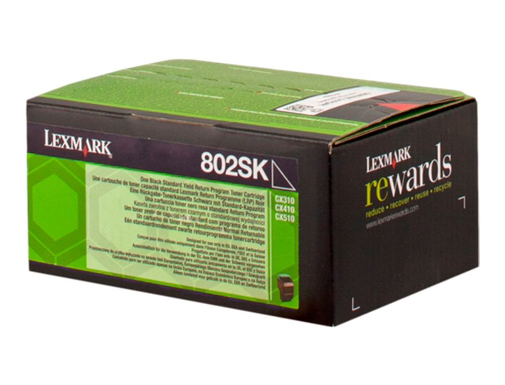 LEXMARK - Toner laser 80c2ske negro 2500 paginas (Ref. 80C2SKE)