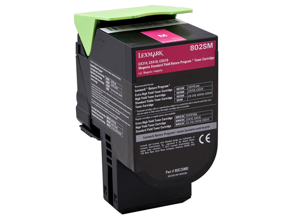 LEXMARK - Toner laser 80c2sme magenta 2000 paginas (Ref. 80C2SME)