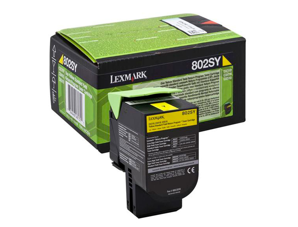 LEXMARK - Toner laser 80c2sye amarillo 2000 paginas (Ref. 80C2SYE)