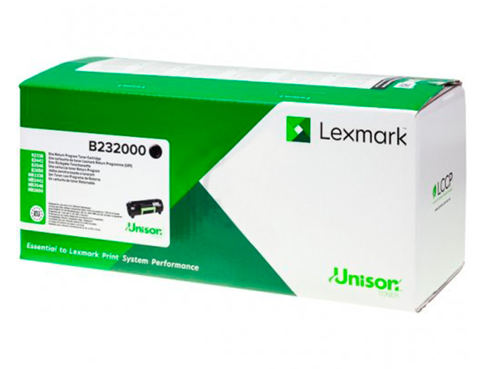 LEXMARK - Toner laser b232000 b2442dw / mb2546dn / b2650dw / mb2338dw negro 3000 paginas (Ref. B232000)