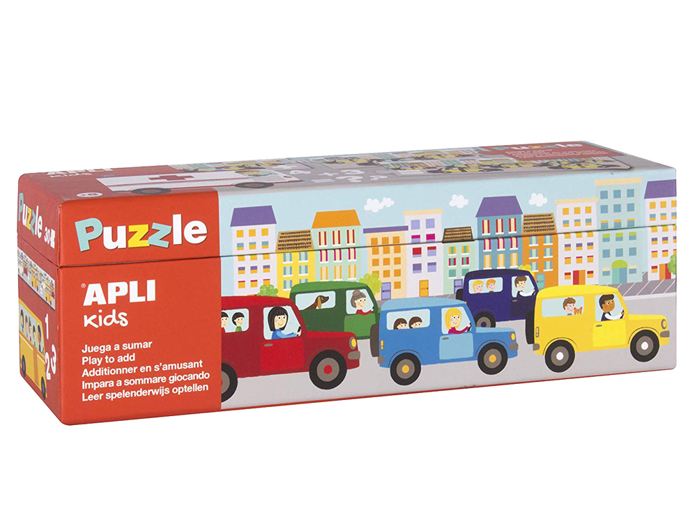 APLI - Puzle kids sumas transportes 30 piezas (Ref. 17196)