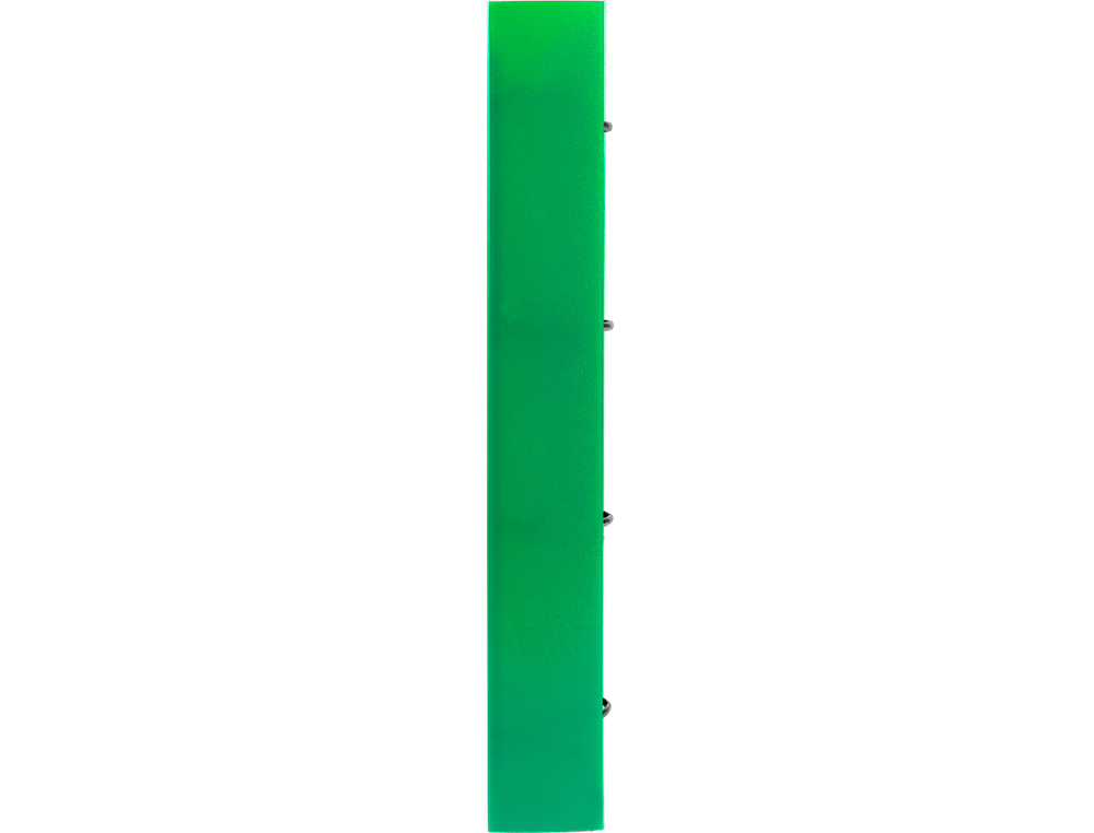 LIDERPAPEL - Carpeta con recambio A4 cuadro 5mm 100 hojas 80g polipropileno 4 anillas mixtas 25mm verde (Ref. CH56)