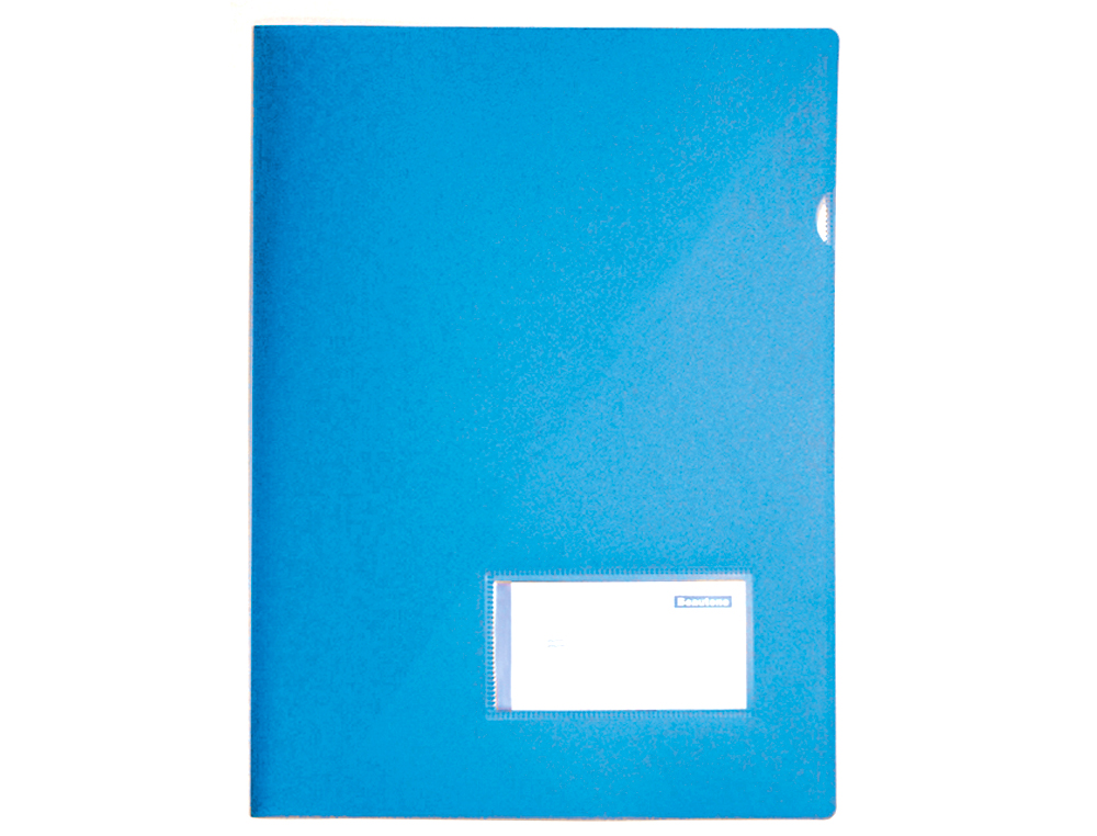 LIDERPAPEL - Carpeta dossier A4 u ero celeste opaco (Ref. BL28)