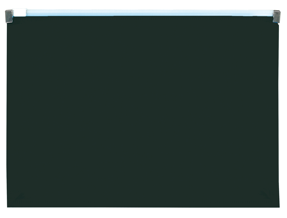 LIDERPAPEL - Carpeta dossier a5 cierre de cremallera negro opaco (Ref. DS82)