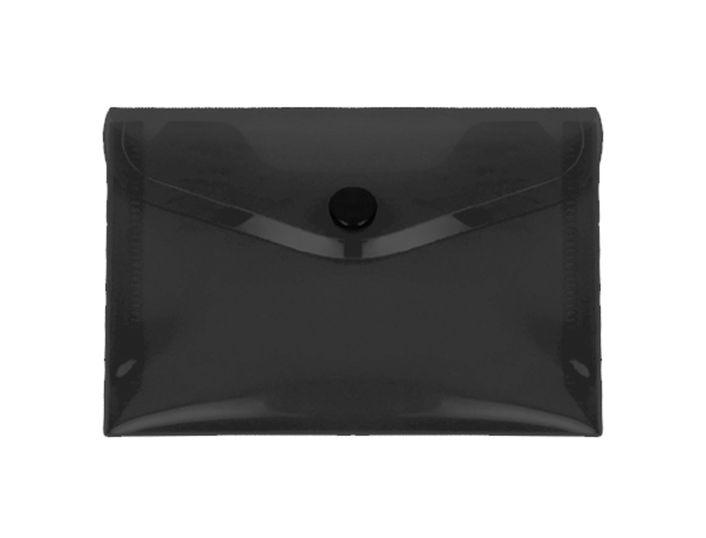 LIDERPAPEL - Carpeta dossier broche polipropileno din a6 negro opaco (Ref. DS76)