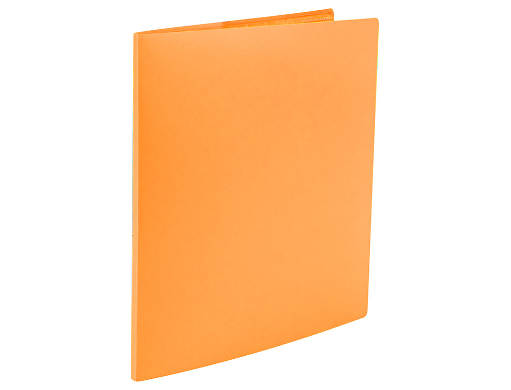 LIDERPAPEL - Carpeta escaparate 60 fundas polipropileno din A4 naranja fluor opaco (Ref. EC86)