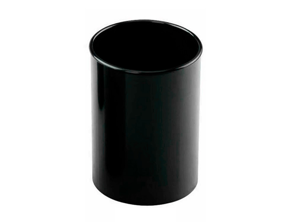 ARCHIVO 2000 - Cubilete portalapices antimicrobiano sanitized redondo negro diametro 75 mm altura 105 mm (Ref. 771AM NE)
