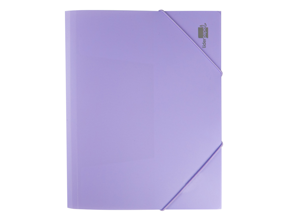 LIDERPAPEL - Carpeta gomas solapas polipropileno din A4 lavanda opaco (Ref. GC16)
