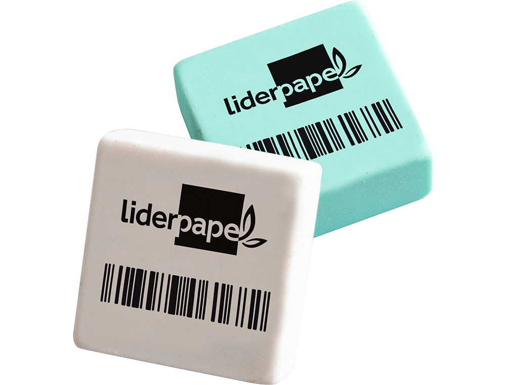 LIDERPAPEL - Goma para lapiz con forma cuadrada (Ref. ER13)