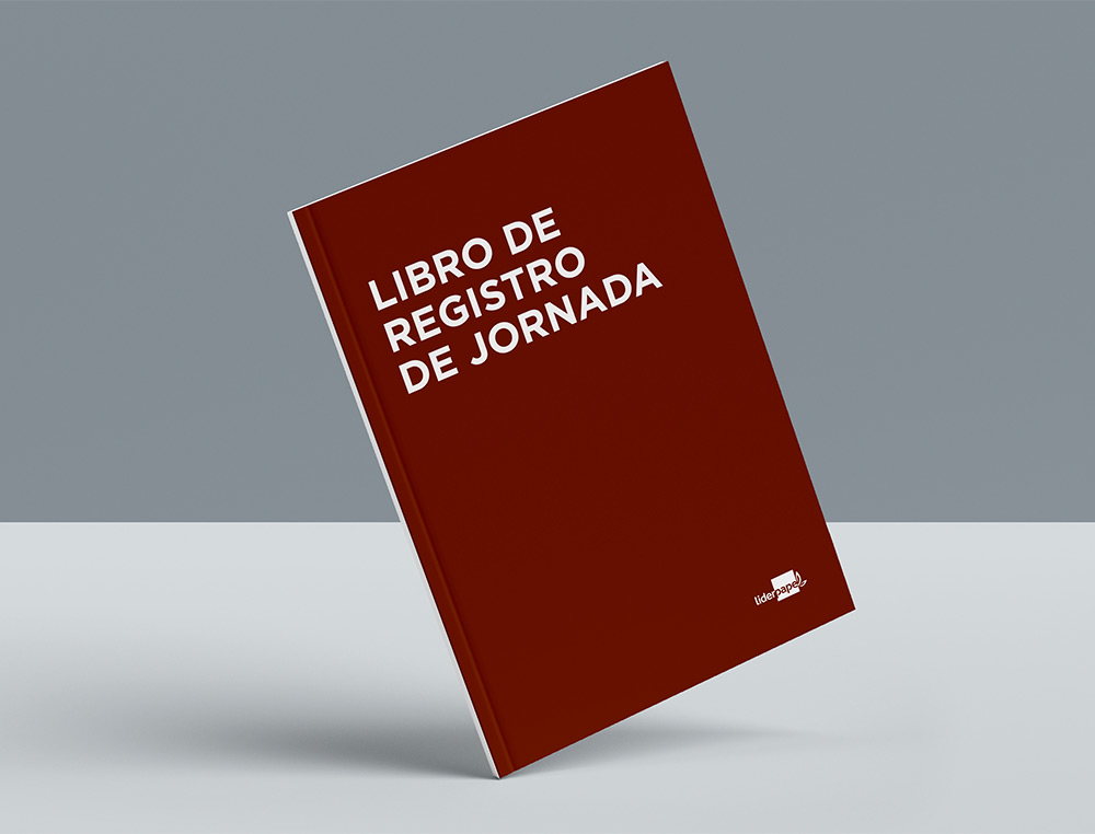 LIDERPAPEL - Libro registro de jornada empleados 2021 din A4 10 empleados mes pagina papel blanco 90 gr (Ref. LV05)