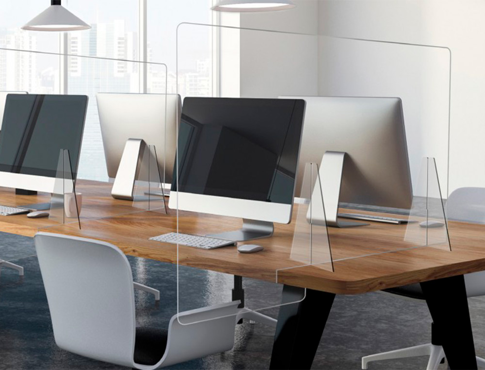 ARCHIVO 2000 - Pantalla de proteccion sobremesa metacrilato transparente 1000x750 mm (Ref. 43328M CS TP)