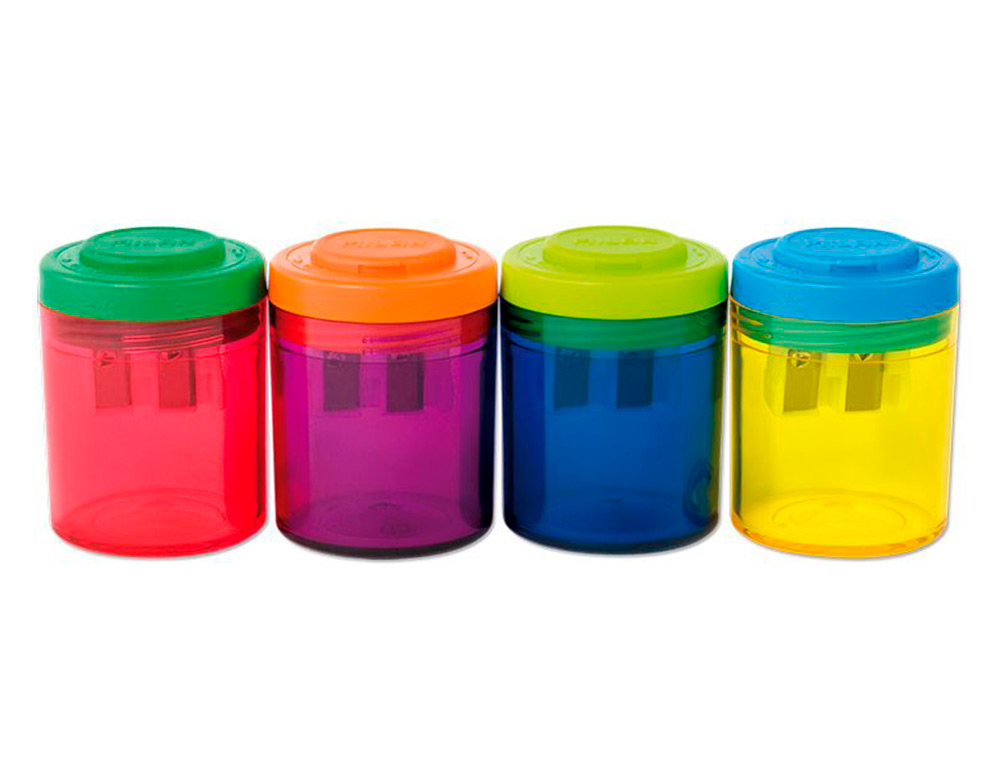 MILAN - Sacapuntas collection plastico 2 usos + 4 gomas 430 (Ref. BYM10273)