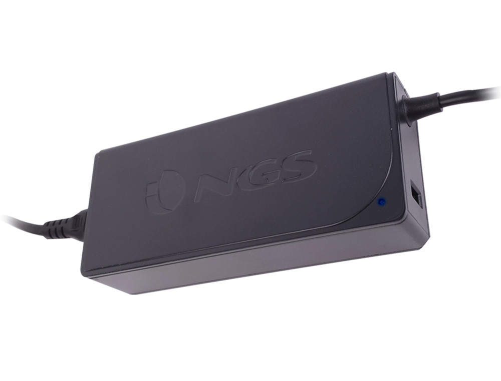 NGS - Adaptador de corriente automatic 90w con 9 adaptadores y salida usb 2a (Ref. W-90)