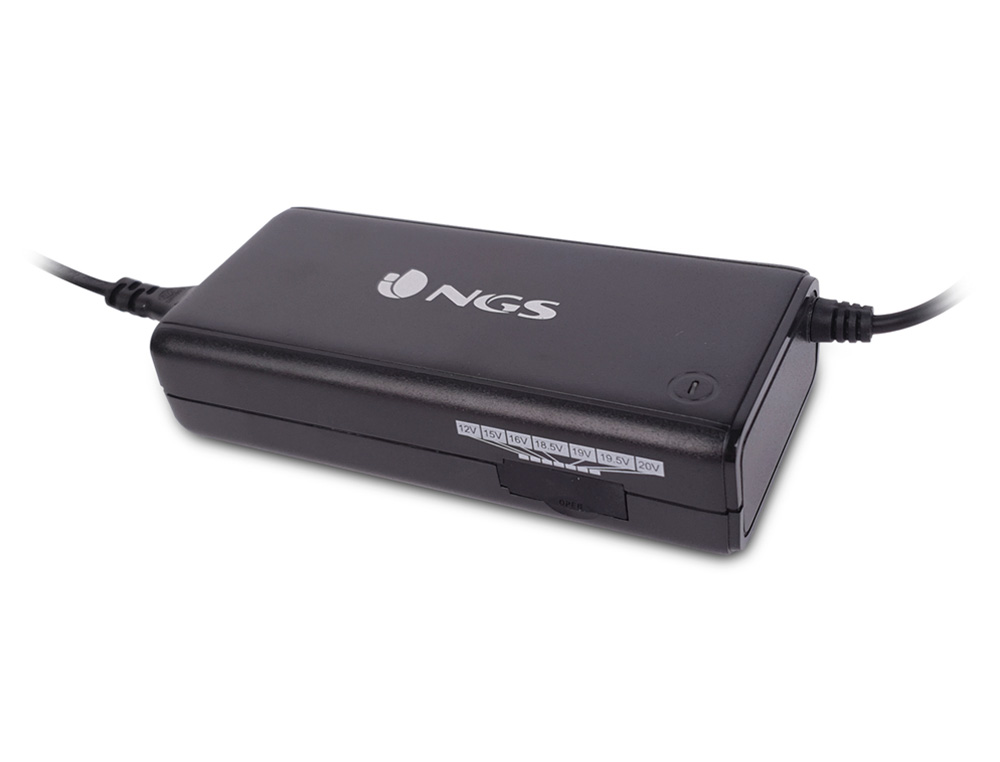 NGS - Adaptador de corriente manual laptop 90w con 11 adaptadores (Ref. BAN)
