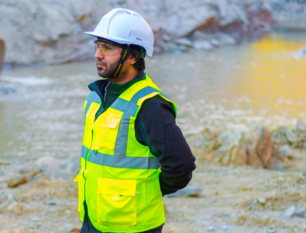 ARCHIVO 2000 - Pictograma obligatorio uso de casco pvc azul luminiscente 210x297 mm (Ref. 6173-01 AZ)