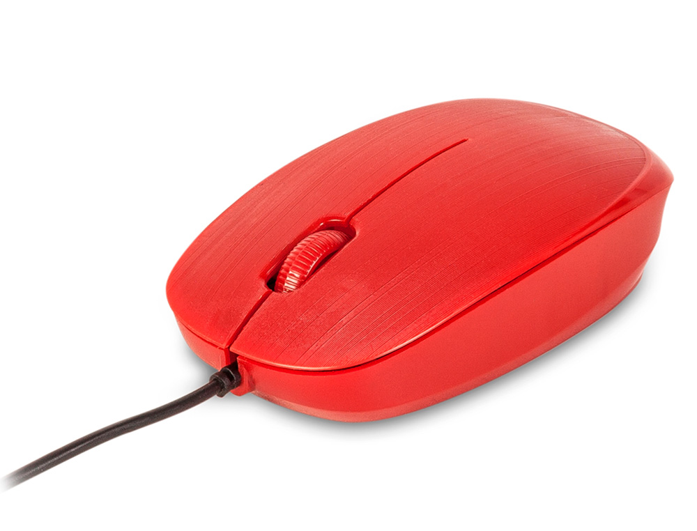 NGS - Raton wired flame optico con cable 1000 dpi ambidiestros usb color rojo (Ref. FLAMERED)