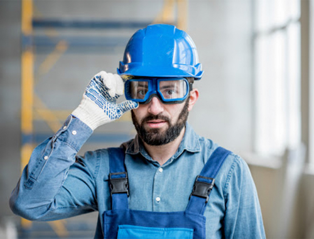 ARCHIVO 2000 - Pictograma obligatorio uso de gafas pvc azul luminiscente 210x297 mm (Ref. 6173-02 AZ)