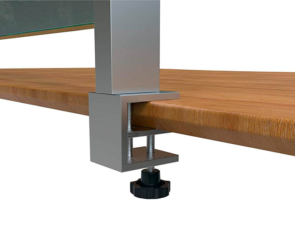 NOBO - Abrazadera para pantalla separadora premium plus sobremesa pack de 2 unidades (Ref. 1915555)