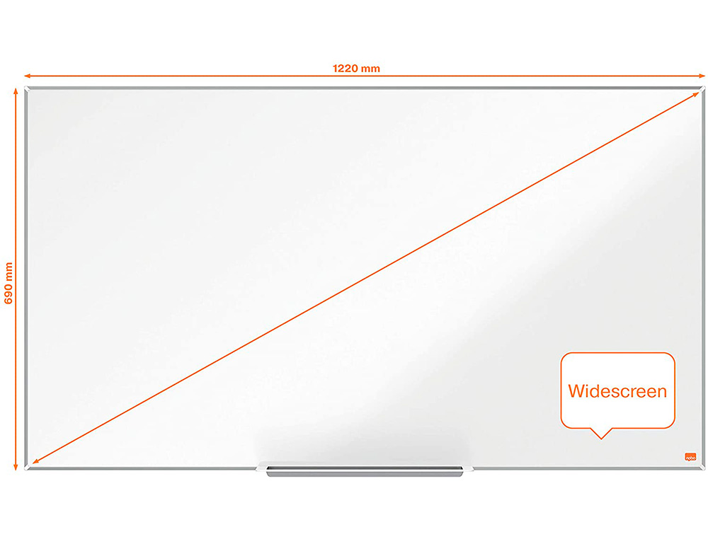 NOBO - Pizarra blanca ip pro 55\" acero vitrificado magnetico 1220x690 mm (Ref. 1915250)