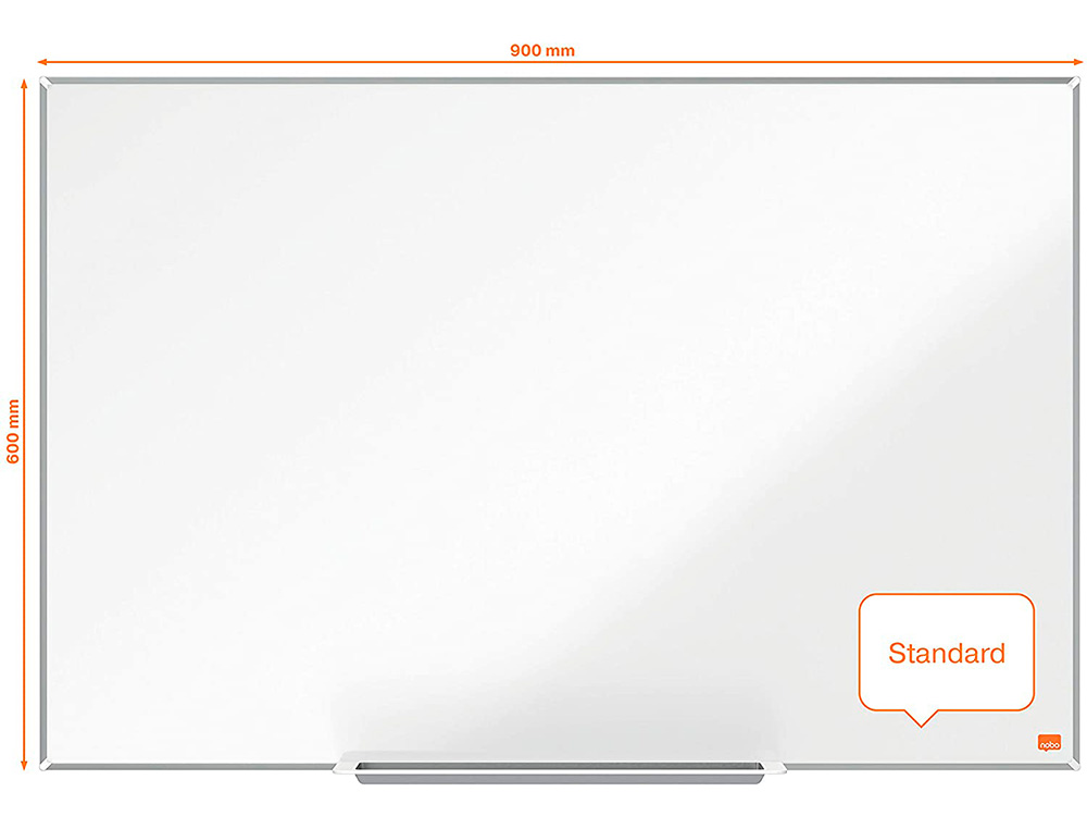 NOBO - Pizarra blanca ip pro acero vitrificado magnetico 900x600 mm (Ref. 1915395)