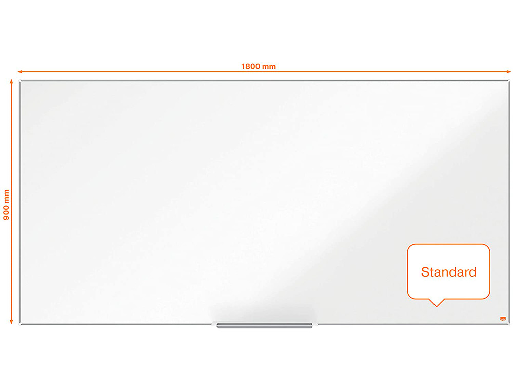 NOBO - Pizarra blanca nano clean ip pro lacada magnetica 1800x900 mm (Ref. 1915405)