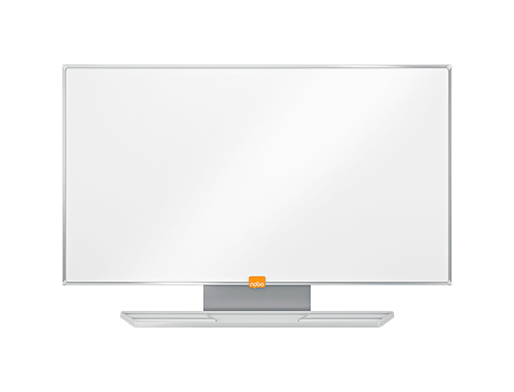 NOBO - Pizarra blanca nano clean magnetica acero widescreen 32\" bandejas para rotuladores 411x15x721 mm (Ref. 1905296)