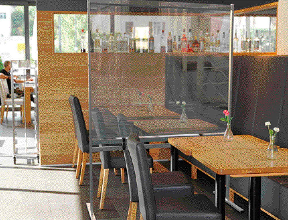 NOBO - Rueda giratoria para pantalla separadora premium plus pack de 4 unidades (Ref. 1915554)