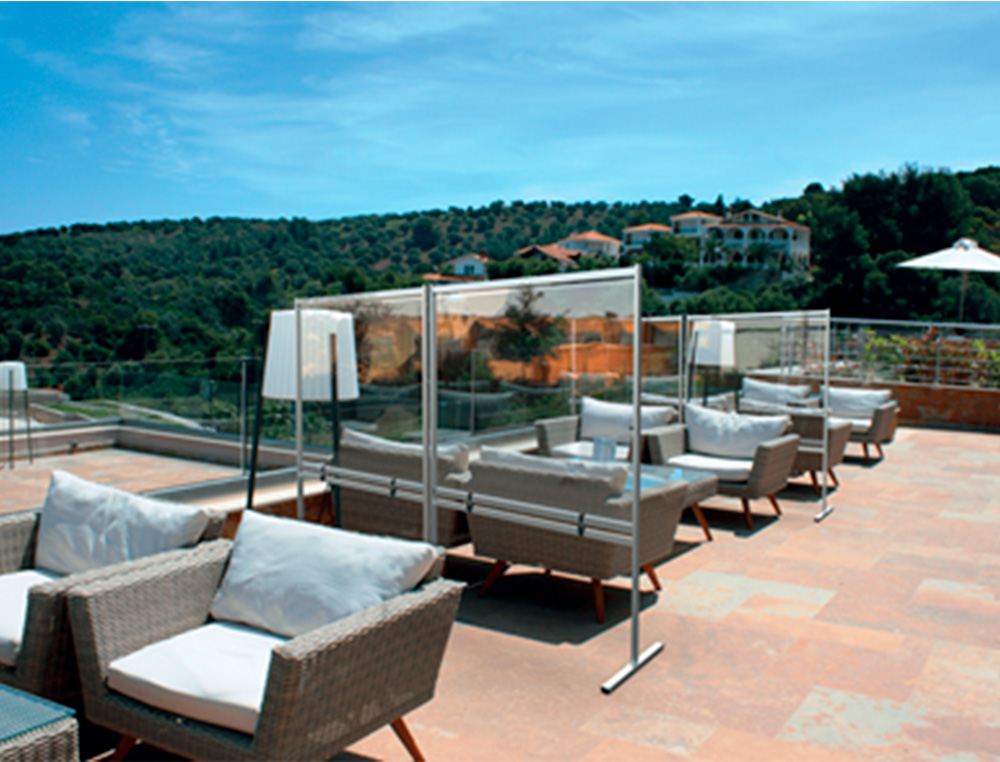 NOBO - Soporte para baldosa sin peso para pantalla separadora premium plus (Ref. 1915556)