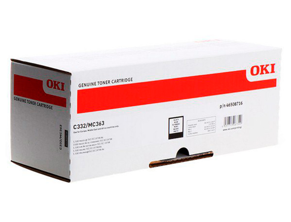 OKI - Toner c332dn / mc363dn negro 1500 paginas (Ref. 46508716)