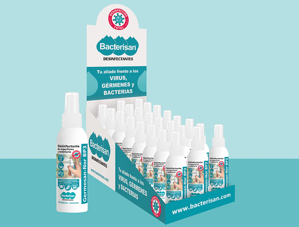 OTROS - Limpiador higienizante desinfectante germosan 60ml bp3 para superficies y mobiliario bote pulverizador (Ref. 5012GD029566)