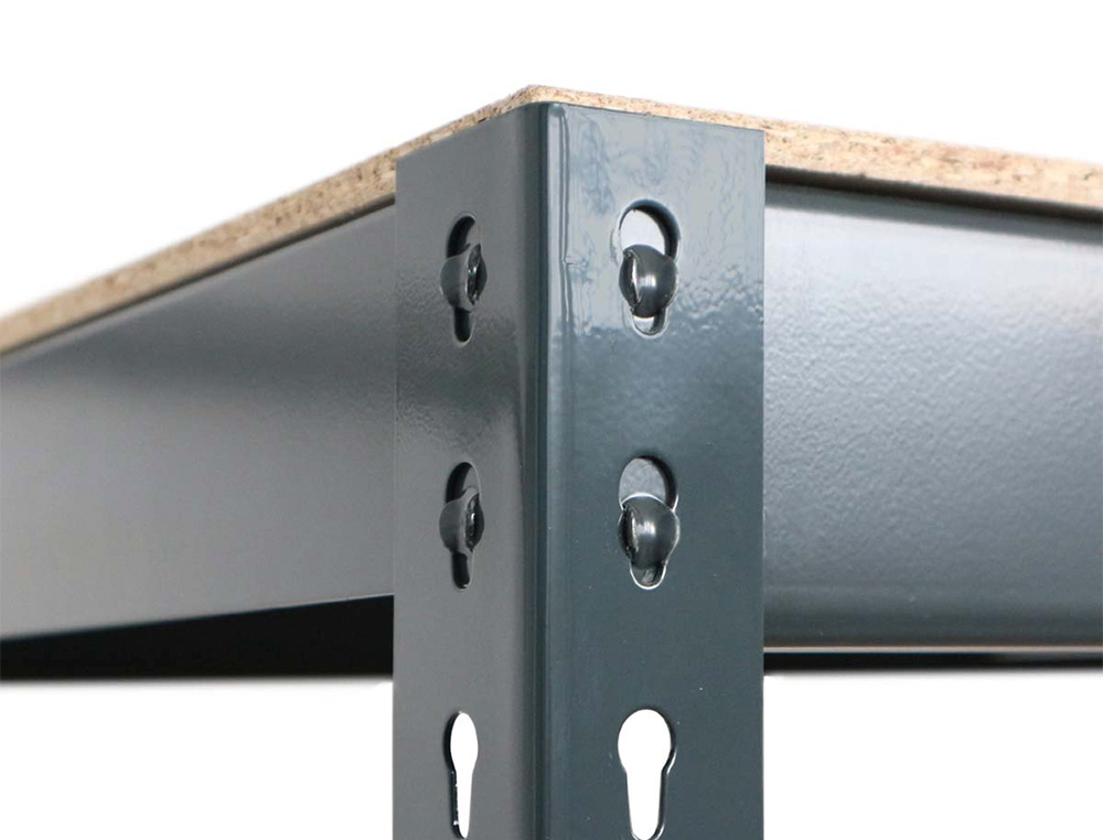 AR STORAGE - Estanteria metalica ar stocker 200x200x70 cm 4 estantes 450 kg por estante bandeja de madera sin (Ref. V41/01/D9D9450G00)