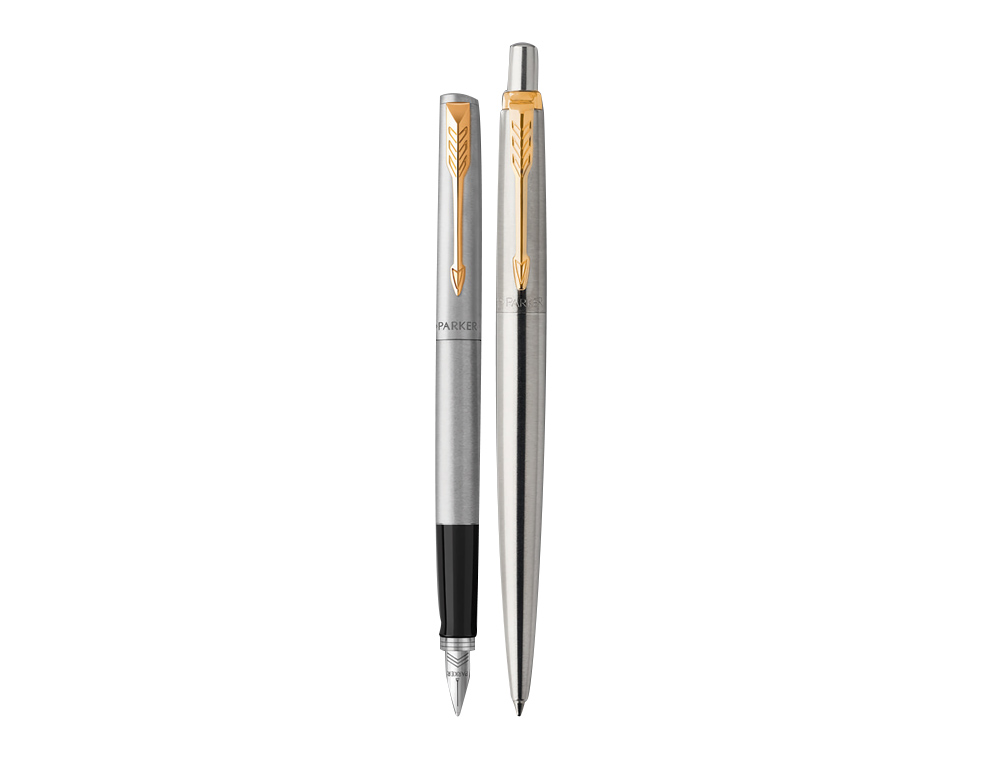 PARKER - Juego duo jotter acero gt boligrafo + pluma (Ref. 2093257)