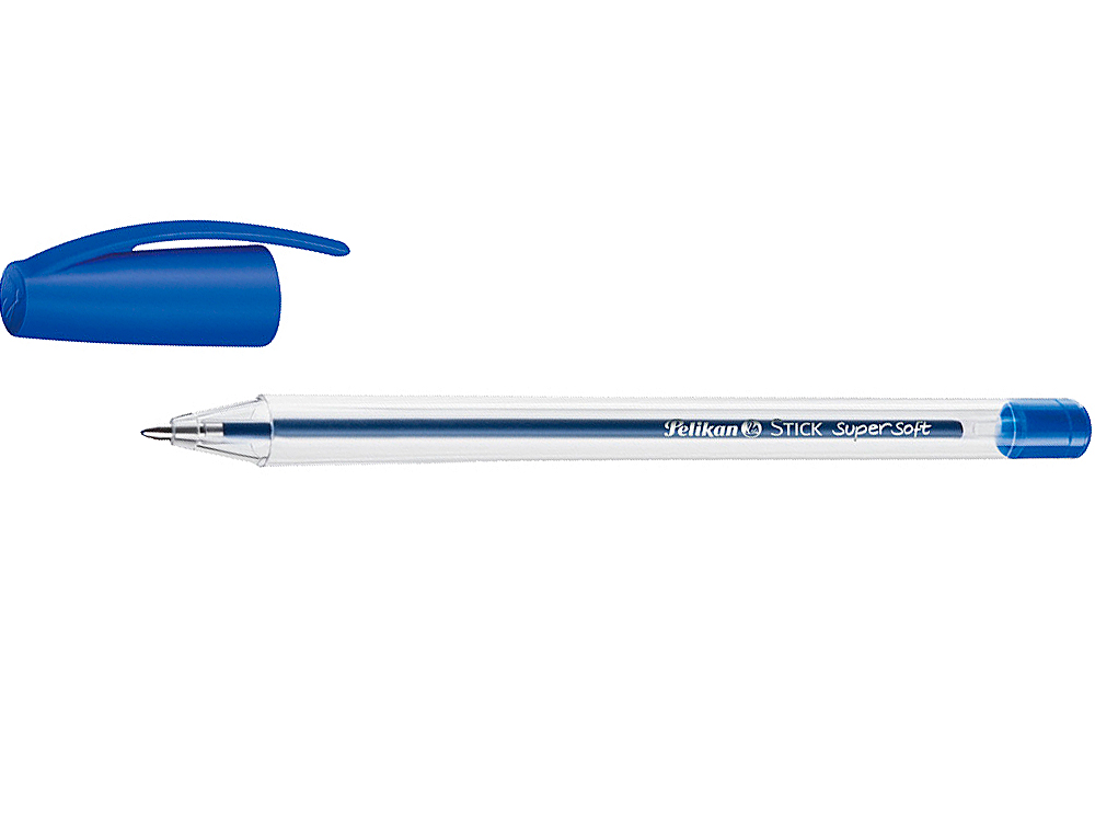 PELIKAN - Boligrafo stick super soft azul (Ref. 601467)