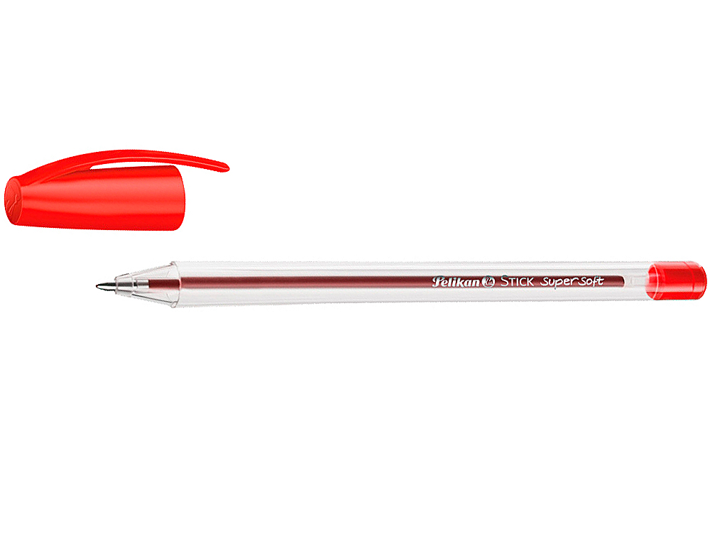 PELIKAN - Boligrafo stick super soft rojo (Ref. 601474)