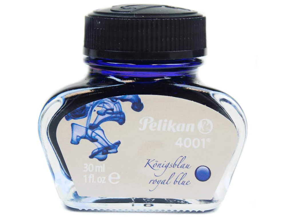 PELIKAN - Tinta estilografica 4001 azul real frasco 30 ml (Ref. 301010)