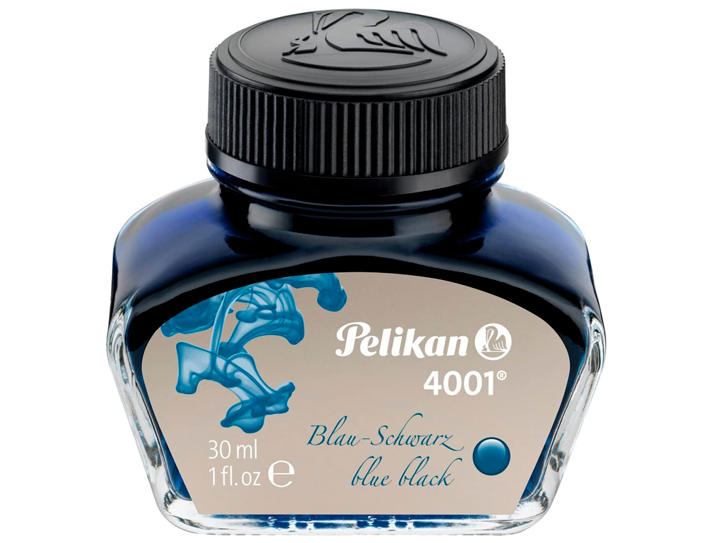 PELIKAN - Tinta estilografica 4001 negro / azul frasco 30 ml (Ref. 301028)