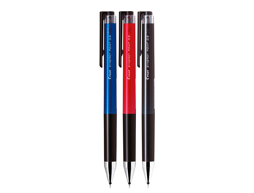 PILOT - Boligrafo synergy point retractil sujecion de caucho tinta gel 0,5 mm rojo (Ref. BLRT-SNP5-R)