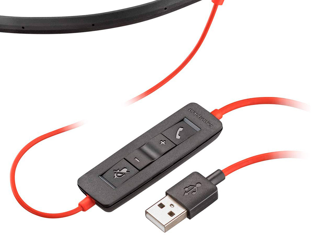 PLANTRONICS - Auricular blackwire 3320 diadema biaural cable usb-a con microfono (Ref. 213934-01)