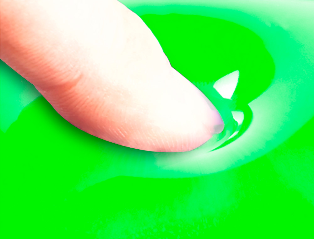 Q-CONNECT - Alfombrilla para raton reposamuñecas de gel pvc color verde 210x245x20 mm (Ref. KF17228)