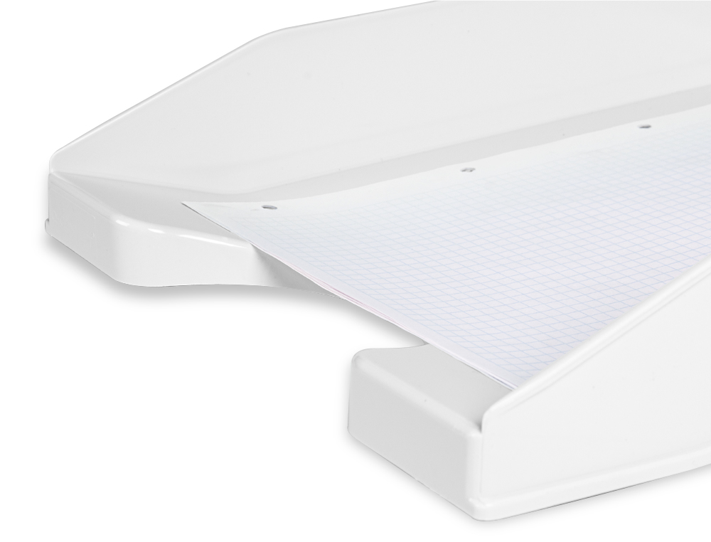 Q-CONNECT - Bandeja sobremesa plastico blanco opaco 240x70x340 mm (Ref. KF17248)