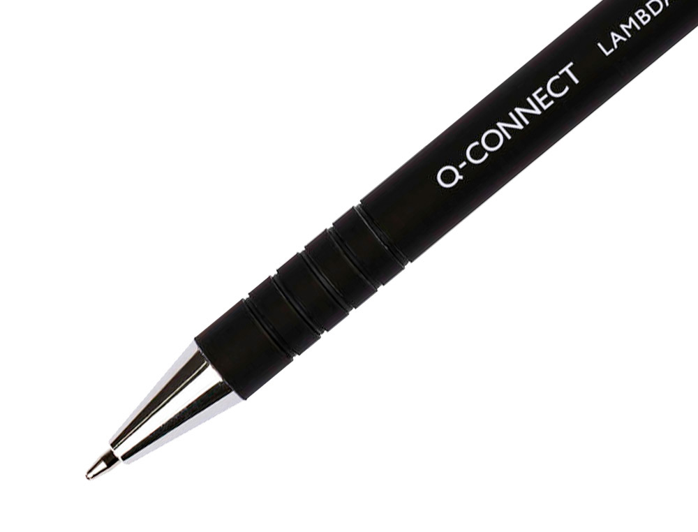 Q-CONNECT - Boligrafo retractil con grip 0,7 mm color negro (Ref. KF00672)