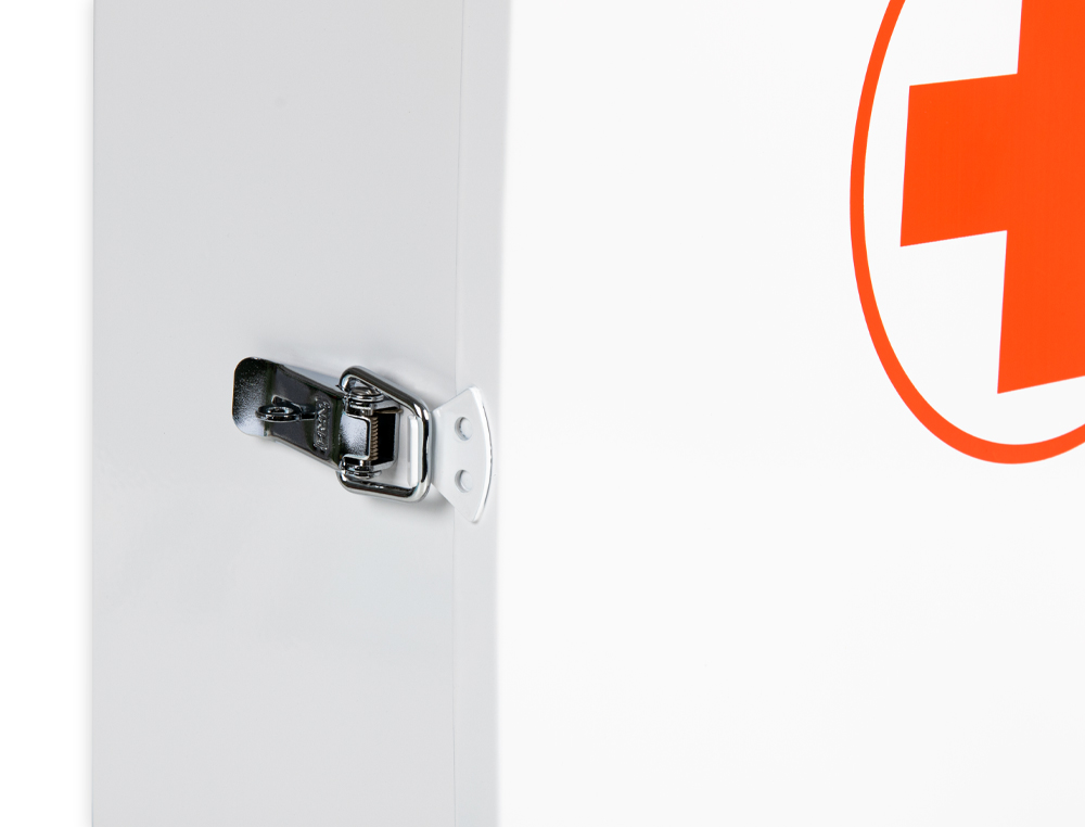 Q-CONNECT - Botiquin metalico 4 compartimentos vacio primeros auxilios 330x360x120 mm (Ref. KF17348)