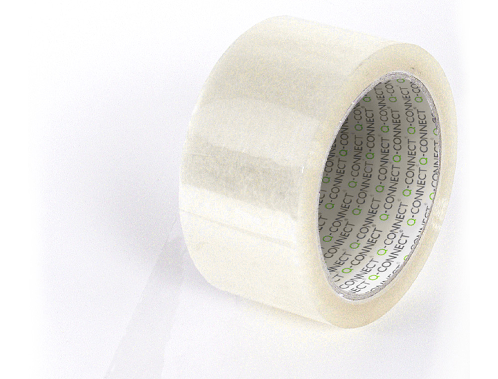 Q-CONNECT - Cinta adhesiva polipropileno transparente 132 mt x 50 mm para embalaje (Ref. KF11269)